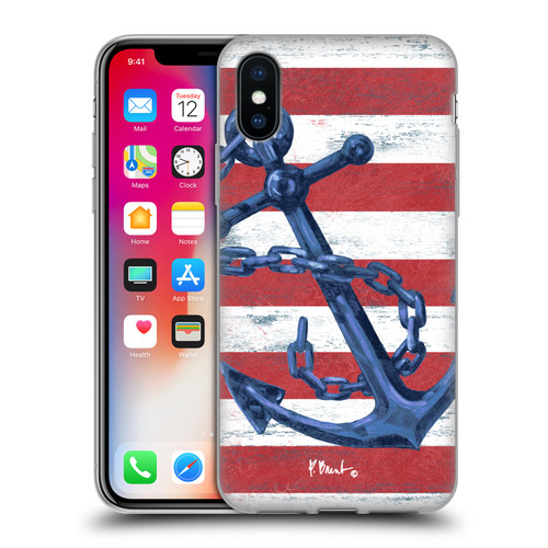 Paul Brent Nautical Westerly Anchor Soft Gel Case for Apple iPhone X / iPhone XS