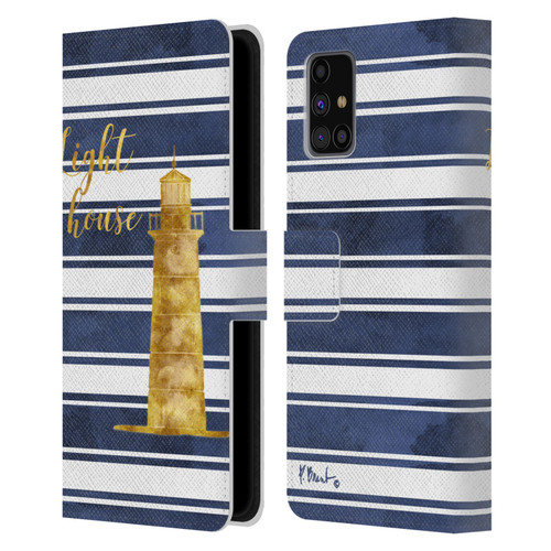 Paul Brent Nautical Lighthouse Leather Book Wallet Case Cover For Samsung Galaxy M31s (2020)