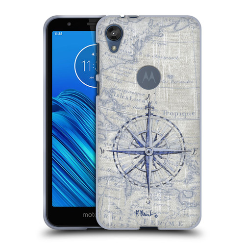 Paul Brent Nautical Vintage Compass Soft Gel Case for Motorola Moto E6