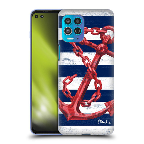 Paul Brent Nautical Westerly Anchor Red Soft Gel Case for Motorola Moto G100