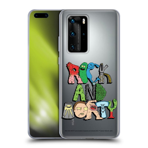 Rick And Morty Season 3 Character Art Typography Soft Gel Case for Huawei P40 Pro / P40 Pro Plus 5G