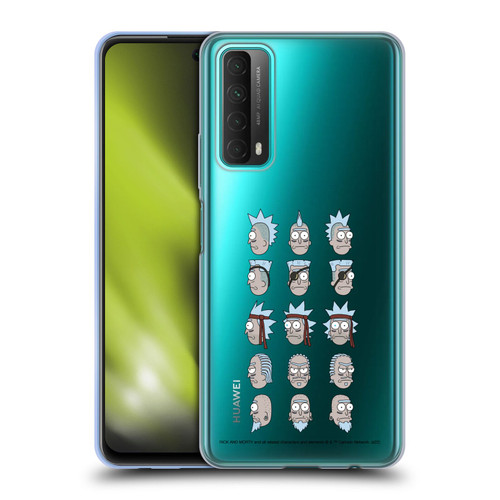 Rick And Morty Season 3 Character Art Seal Team Ricks Soft Gel Case for Huawei P Smart (2021)