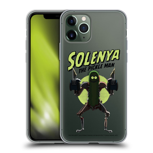 Rick And Morty Season 3 Character Art Pickle Rick Soft Gel Case for Apple iPhone 11 Pro