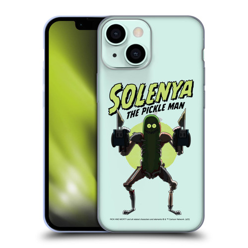 Rick And Morty Season 3 Character Art Pickle Rick Soft Gel Case for Apple iPhone 13 Mini