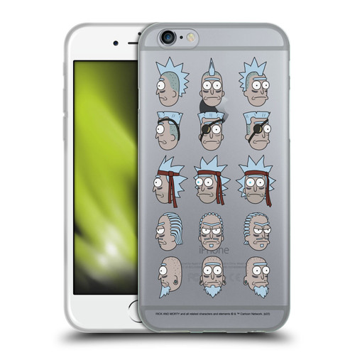 Rick And Morty Season 3 Character Art Seal Team Ricks Soft Gel Case for Apple iPhone 6 / iPhone 6s