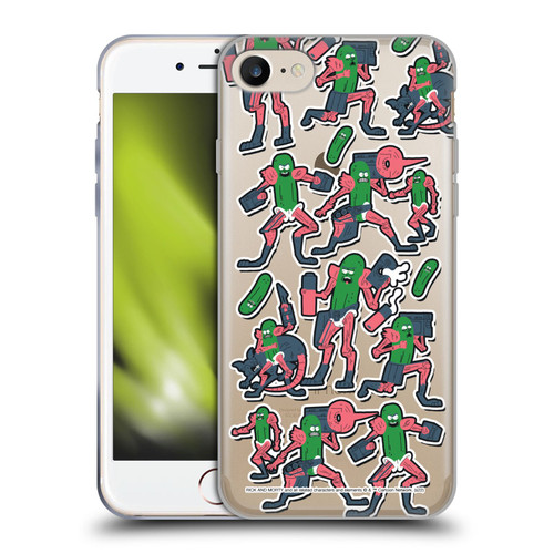 Rick And Morty Season 3 Character Art Pickle Rick Stickers Print Soft Gel Case for Apple iPhone 7 / 8 / SE 2020 & 2022