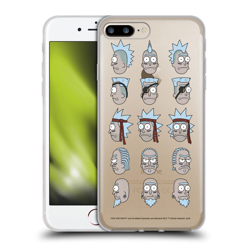 Rick And Morty Season 3 Character Art Seal Team Ricks Soft Gel Case for Apple iPhone 7 Plus / iPhone 8 Plus