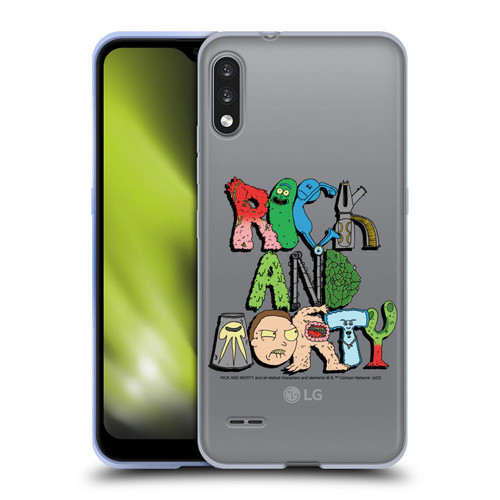 Rick And Morty Season 3 Character Art Typography Soft Gel Case for LG K22