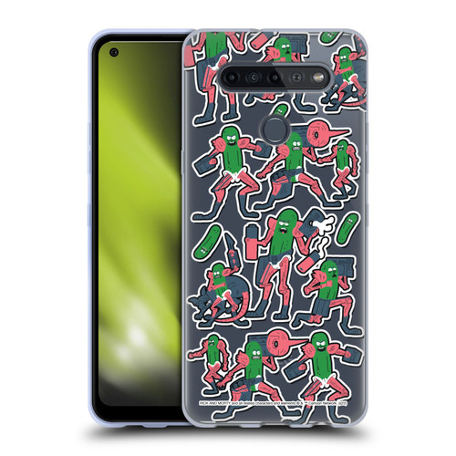 Rick And Morty Season 3 Character Art Pickle Rick Stickers Print Soft Gel Case for LG K51S