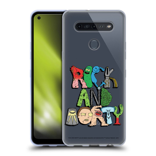 Rick And Morty Season 3 Character Art Typography Soft Gel Case for LG K51S