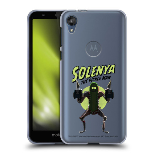 Rick And Morty Season 3 Character Art Pickle Rick Soft Gel Case for Motorola Moto E6