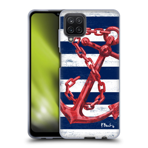 Paul Brent Nautical Westerly Anchor Red Soft Gel Case for Samsung Galaxy A12 (2020)