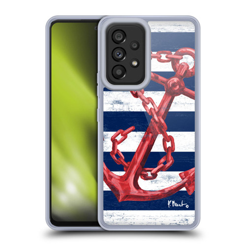 Paul Brent Nautical Westerly Anchor Red Soft Gel Case for Samsung Galaxy A53 5G (2022)