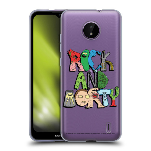 Rick And Morty Season 3 Character Art Typography Soft Gel Case for Nokia C10 / C20