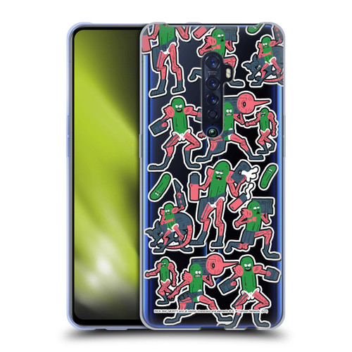 Rick And Morty Season 3 Character Art Pickle Rick Stickers Print Soft Gel Case for OPPO Reno 2