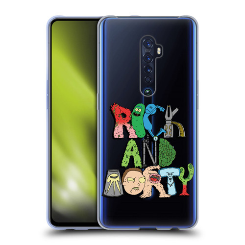 Rick And Morty Season 3 Character Art Typography Soft Gel Case for OPPO Reno 2