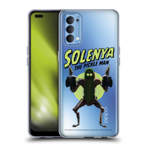 Rick And Morty Season 3 Character Art Pickle Rick Soft Gel Case for OPPO Reno 4 5G