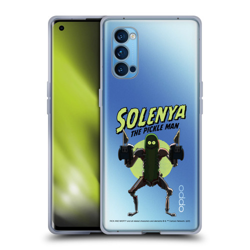 Rick And Morty Season 3 Character Art Pickle Rick Soft Gel Case for OPPO Reno 4 Pro 5G