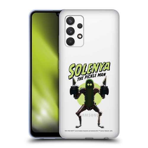 Rick And Morty Season 3 Character Art Pickle Rick Soft Gel Case for Samsung Galaxy A32 (2021)