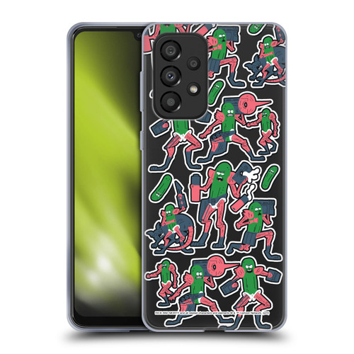 Rick And Morty Season 3 Character Art Pickle Rick Stickers Print Soft Gel Case for Samsung Galaxy A33 5G (2022)