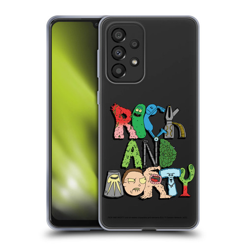 Rick And Morty Season 3 Character Art Typography Soft Gel Case for Samsung Galaxy A33 5G (2022)