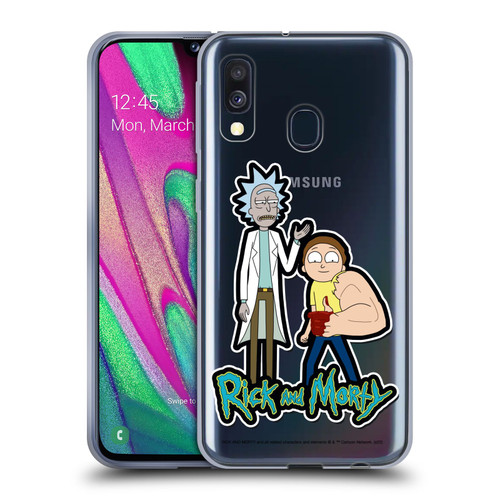Rick And Morty Season 3 Character Art Rick and Morty Soft Gel Case for Samsung Galaxy A40 (2019)