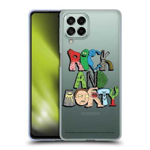 Rick And Morty Season 3 Character Art Typography Soft Gel Case for Samsung Galaxy M53 (2022)