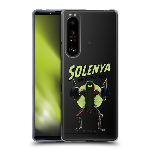 Rick And Morty Season 3 Character Art Pickle Rick Soft Gel Case for Sony Xperia 1 III