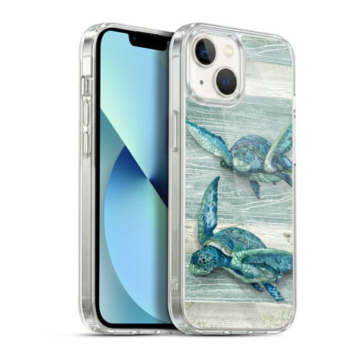 Paul Brent Sea Creatures Turtle Soft Gel Case for Apple iPhone 13