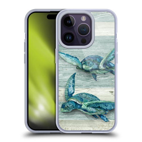 Paul Brent Sea Creatures Turtle Soft Gel Case for Apple iPhone 14 Pro