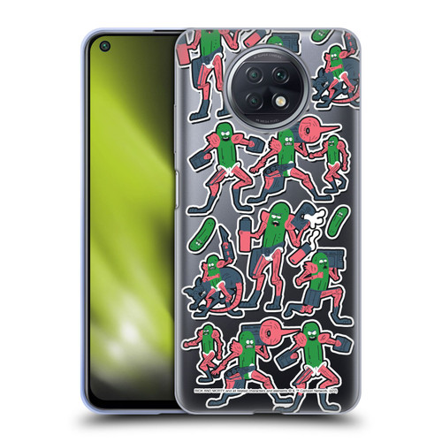 Rick And Morty Season 3 Character Art Pickle Rick Stickers Print Soft Gel Case for Xiaomi Redmi Note 9T 5G