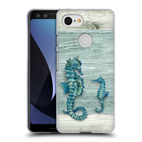 Paul Brent Sea Creatures Seahorse Soft Gel Case for Google Pixel 3