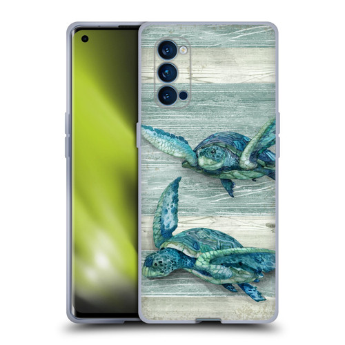 Paul Brent Sea Creatures Turtle Soft Gel Case for OPPO Reno 4 Pro 5G
