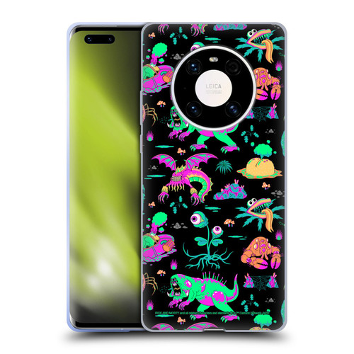 Rick And Morty Season 3 Graphics Aliens Soft Gel Case for Huawei Mate 40 Pro 5G