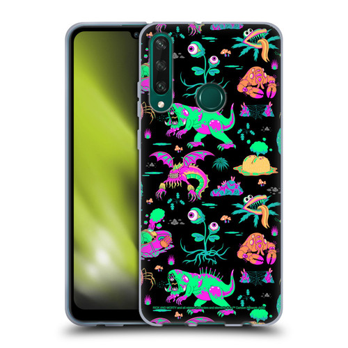 Rick And Morty Season 3 Graphics Aliens Soft Gel Case for Huawei Y6p