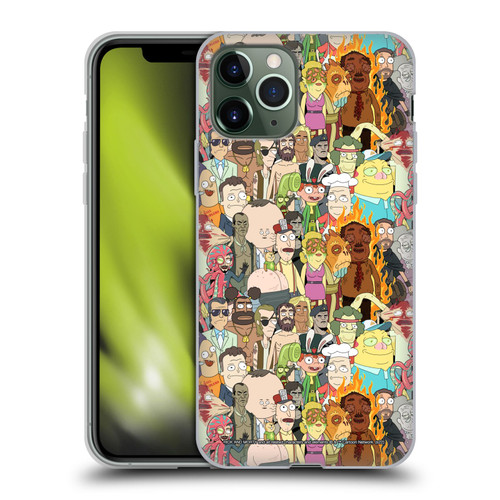 Rick And Morty Season 3 Graphics Interdimensional Space Cable Soft Gel Case for Apple iPhone 11 Pro