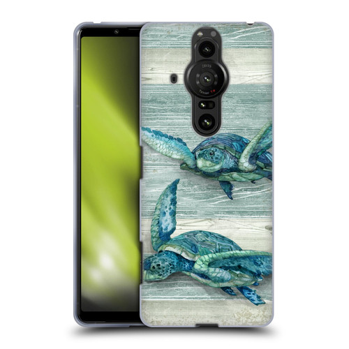 Paul Brent Sea Creatures Turtle Soft Gel Case for Sony Xperia Pro-I