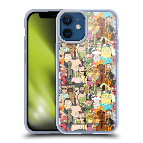Rick And Morty Season 3 Graphics Interdimensional Space Cable Soft Gel Case for Apple iPhone 12 Mini