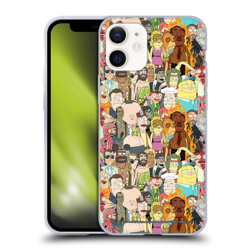 Rick And Morty Season 3 Graphics Interdimensional Space Cable Soft Gel Case for Apple iPhone 12 Mini