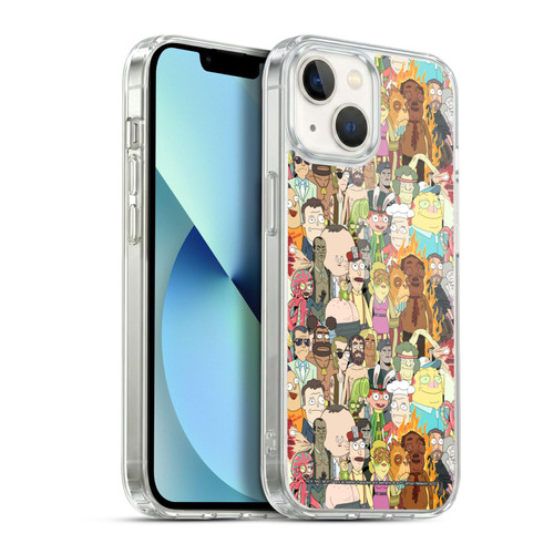 Rick And Morty Season 3 Graphics Interdimensional Space Cable Soft Gel Case for Apple iPhone 13