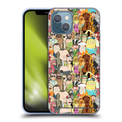 Rick And Morty Season 3 Graphics Interdimensional Space Cable Soft Gel Case for Apple iPhone 13