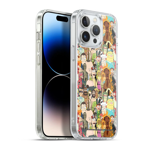 Rick And Morty Season 3 Graphics Interdimensional Space Cable Soft Gel Case for Apple iPhone 13 Pro Max & MagSafe