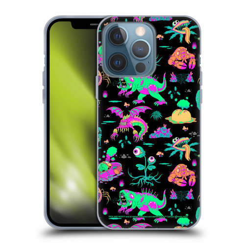 Rick And Morty Season 3 Graphics Aliens Soft Gel Case for Apple iPhone 13 Pro