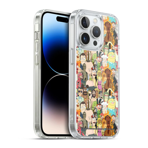 Rick And Morty Season 3 Graphics Interdimensional Space Cable Soft Gel Case for Apple iPhone 13 Pro & MagSafe