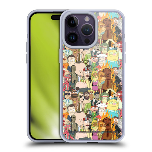 Rick And Morty Season 3 Graphics Interdimensional Space Cable Soft Gel Case for Apple iPhone 14 Pro Max