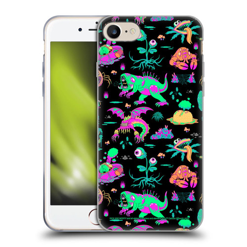 Rick And Morty Season 3 Graphics Aliens Soft Gel Case for Apple iPhone 7 / 8 / SE 2020 & 2022