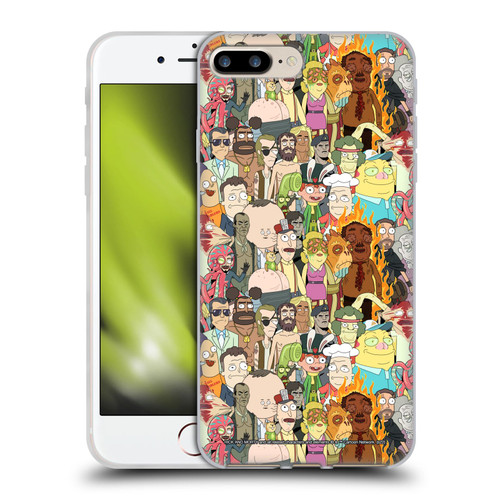 Rick And Morty Season 3 Graphics Interdimensional Space Cable Soft Gel Case for Apple iPhone 7 Plus / iPhone 8 Plus & MagSafe
