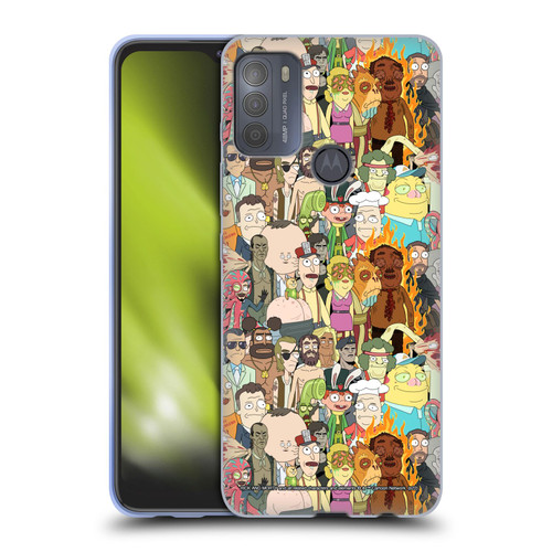 Rick And Morty Season 3 Graphics Interdimensional Space Cable Soft Gel Case for Motorola Moto G50