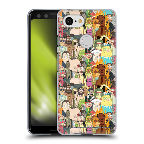 Rick And Morty Season 3 Graphics Interdimensional Space Cable Soft Gel Case for Google Pixel 3