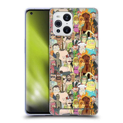 Rick And Morty Season 3 Graphics Interdimensional Space Cable Soft Gel Case for OPPO Find X3 / Pro